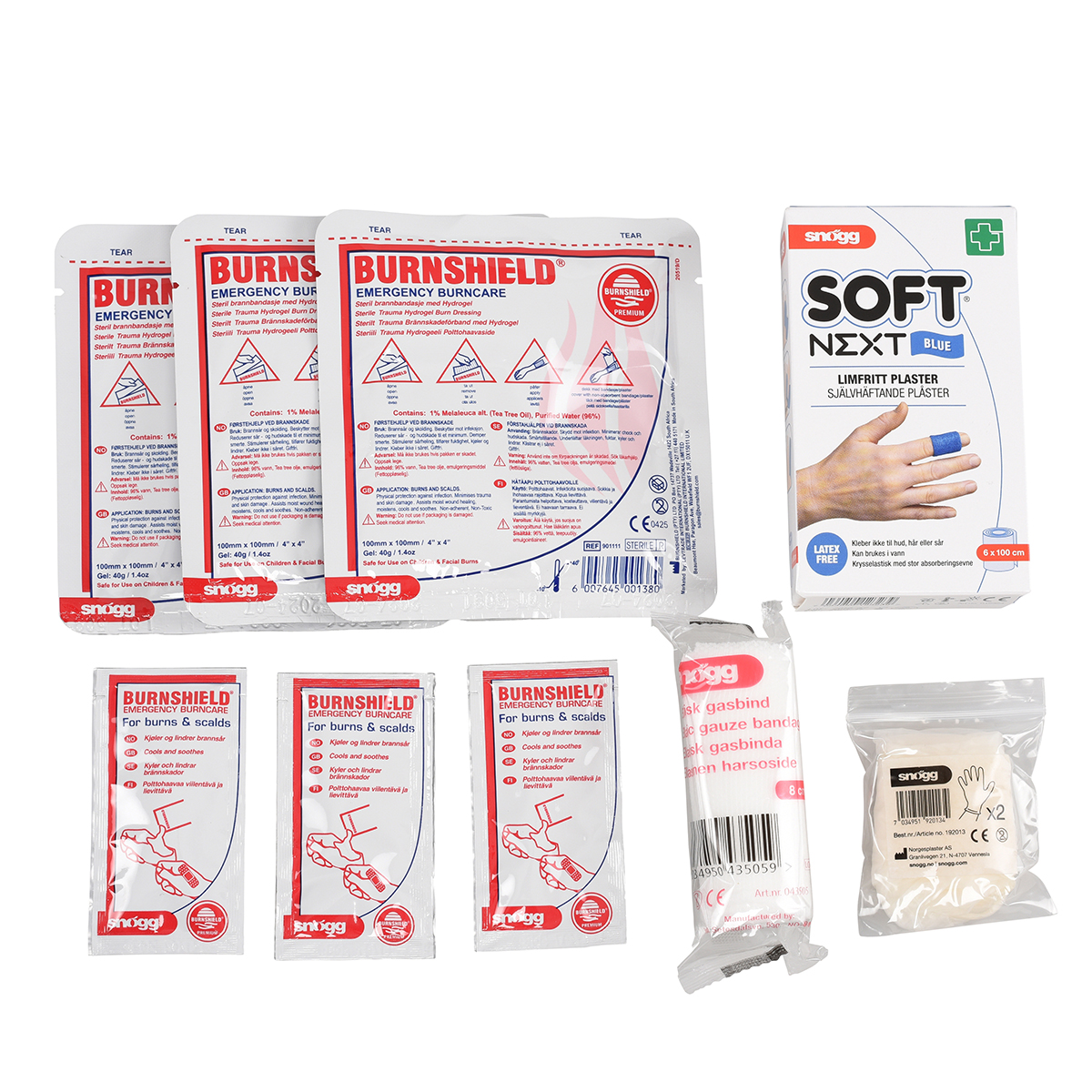 Burn Kit Snøgg First Aid 12,5cm x 17cm x 5cm - 5