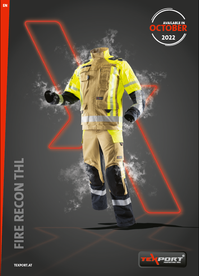 Brannbekledning for Teknisk redning, Jakke TEXPORT FIRE RECON THL, Neste generasjons bekledning for teknisk redning. - 9
