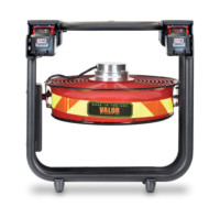 Batteridrevet Vifte, SuperVac  V16-BL-SP, Lukket ramme design. Driftet med 18V Milwaukee batterier eller 230 VAC. En meget Støysvak vifte, ca. 75 db ved maks belastning, Maks driftstid ved full ytelse 50 min. Ytelse 15,514 cmh "AMCA 240 Certified" - 7