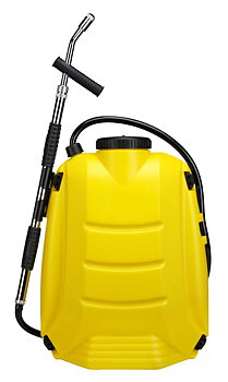 Enkel hardplast ryggsekk med kapasitet på 17,5 L og  Dobbeltvirkende håndpumpe