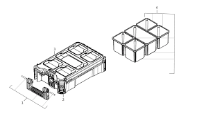 Oppbevaring - Milwaukee PACKOUT™ KOMPAKT TILBEHØRSKOFFERT - 2