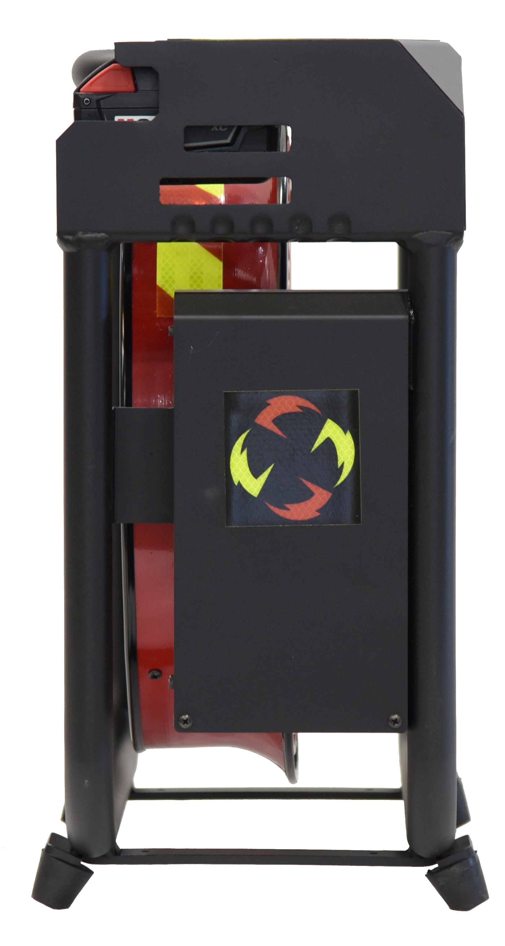 Batteridrevet Vifte, SuperVac  V16-BW, Maks ytelse 13.735 cmh og ca. 75 db. Driftet med 28 V / 5Ah Milwaukee batterier eller 230 VAC. Maks driftstid 52 minutt. Samme batterier som TNT Rescue og Weber Rescue bruker på sine frigjøringsverktøy - 8