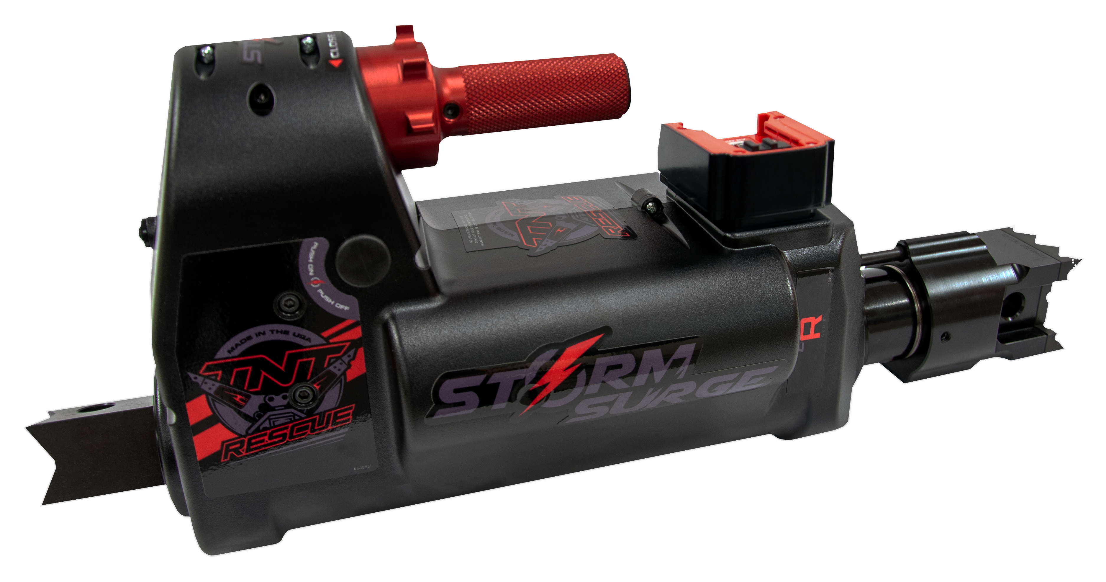 Sylinder, TNT Rescue Surge ER-40-18V med 14,5 tonn skyve kraft og 3,5 tonn dra kraft.