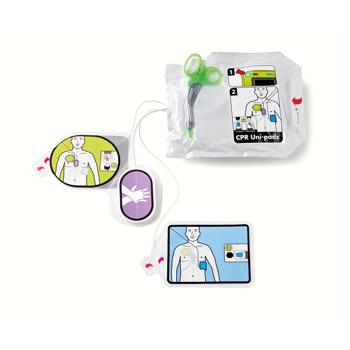 Elektrode, Zoll AED3 Uni-Padz - 2