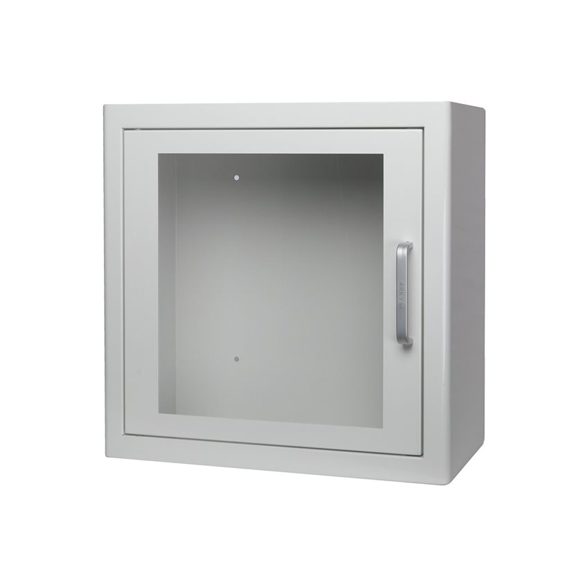 Skap til hjertestarter AED, H: 38cm, B: 38cm, D: 20cm
