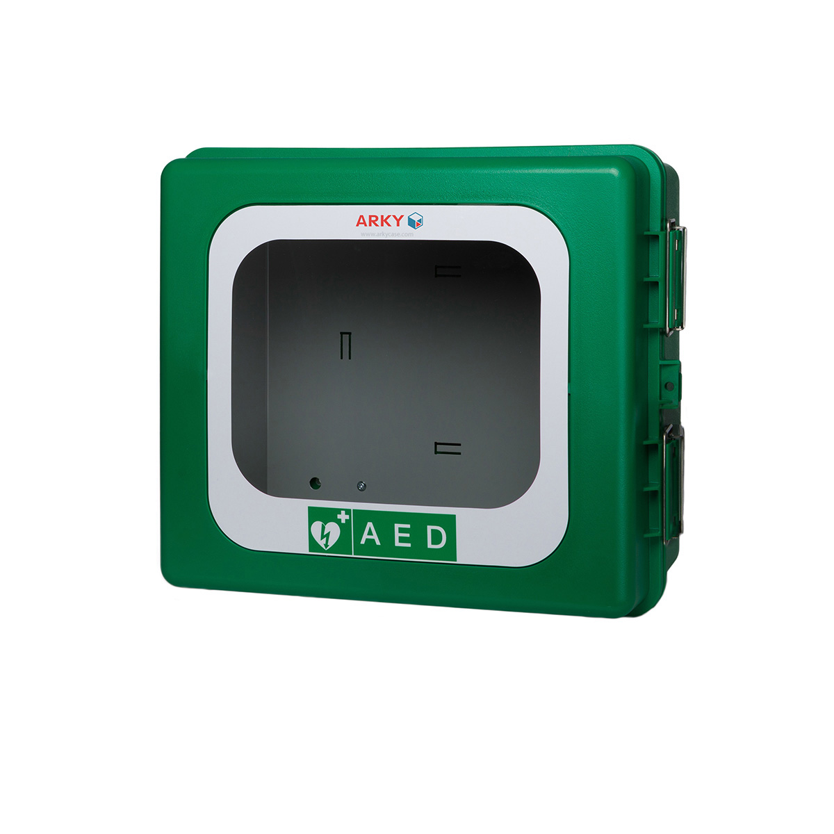 Skap utendørs AED, 28cm x32cm x18cm innvendig mål - 2