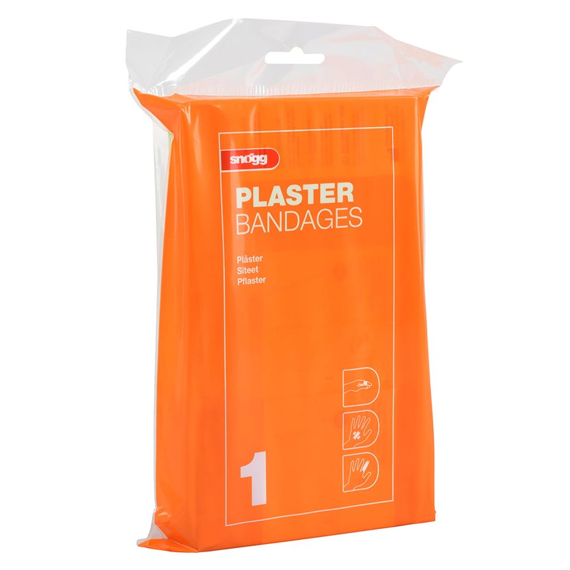 Innholdspose nr.1, Plaster 21,5 x 13,5 x 4,5cm, Vekt 102g