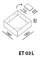 Oppsamlingskar, sammenleggbart Eccotarp ET 03 L - 2