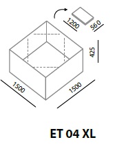 Oppsamlingskar, sammenleggbart Eccotarp ET 04 XL - 2