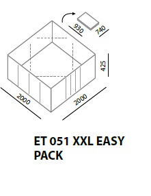 Oppsamlingskar, sammenleggbart Eccotarp ET 051 XXL EASY PACK - 2