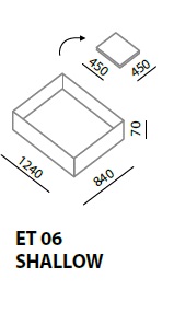 Oppsamlingskar, sammenleggbart Eccotarp ET 06 SHALLOW - 2