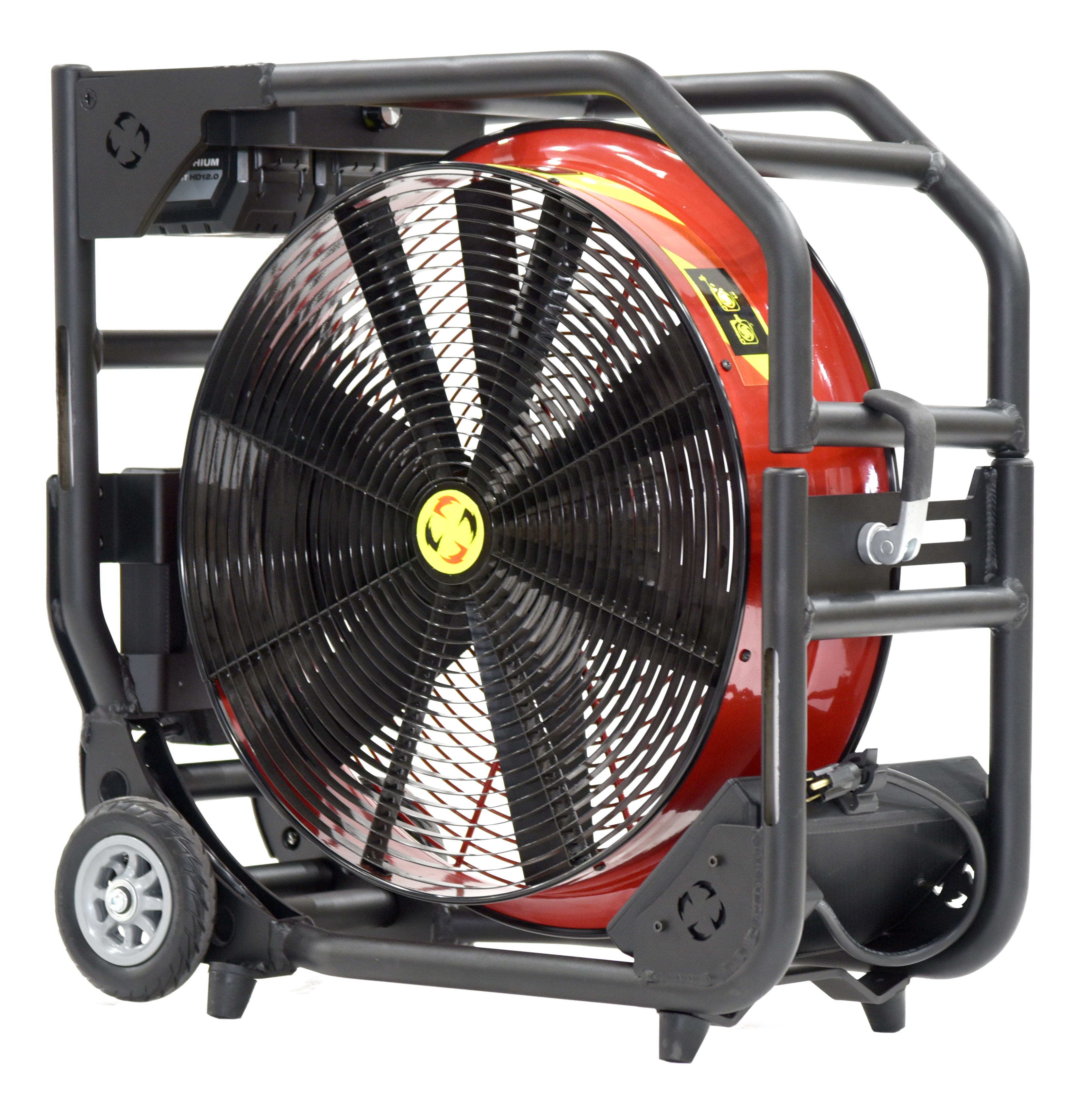Batteridrevet Vifte, SuperVac  V20-BW, Maks ytelse 19.539 cmh og ca. 70 db. Driftet med 28 V / 5Ah Milwaukee batterier eller 230 VAC. Samme batterier som TNT Rescue og Weber Rescue bruker på sine frigjøringsverktøy. Nå også med 230 V drift som standard. - 5