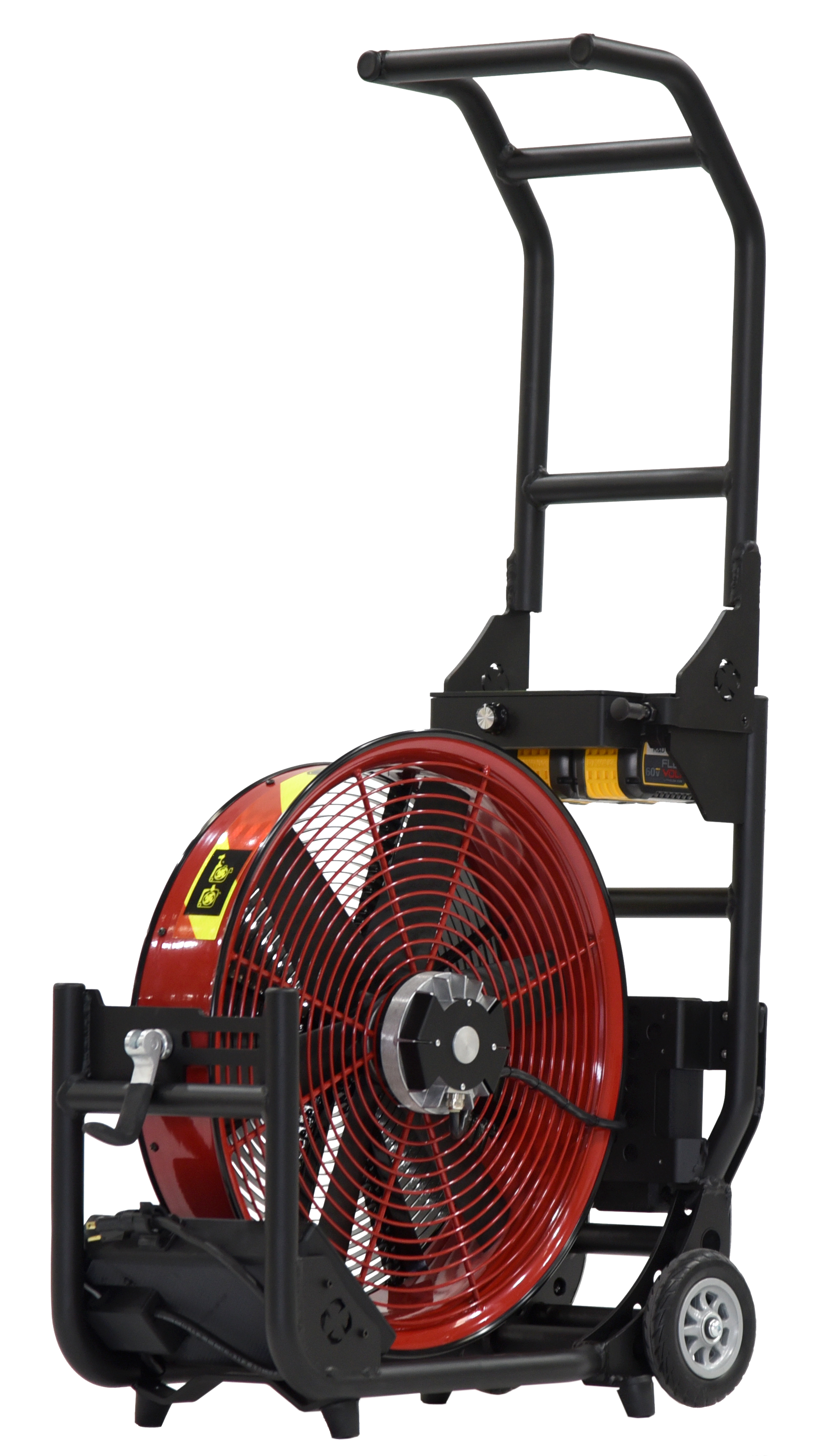 Batteridrevet Vifte, Super Vac V20-BD, Driftet med 2 x 20V DeWALT batterier eller 230 VAC. En meget Støysvak vifte, ca. 74 db ved maks belastning. Maks driftstid ved full ytelse 40 min. Ytelse 22,087 cmh "AMCA 240 Certified, Pending" - 9