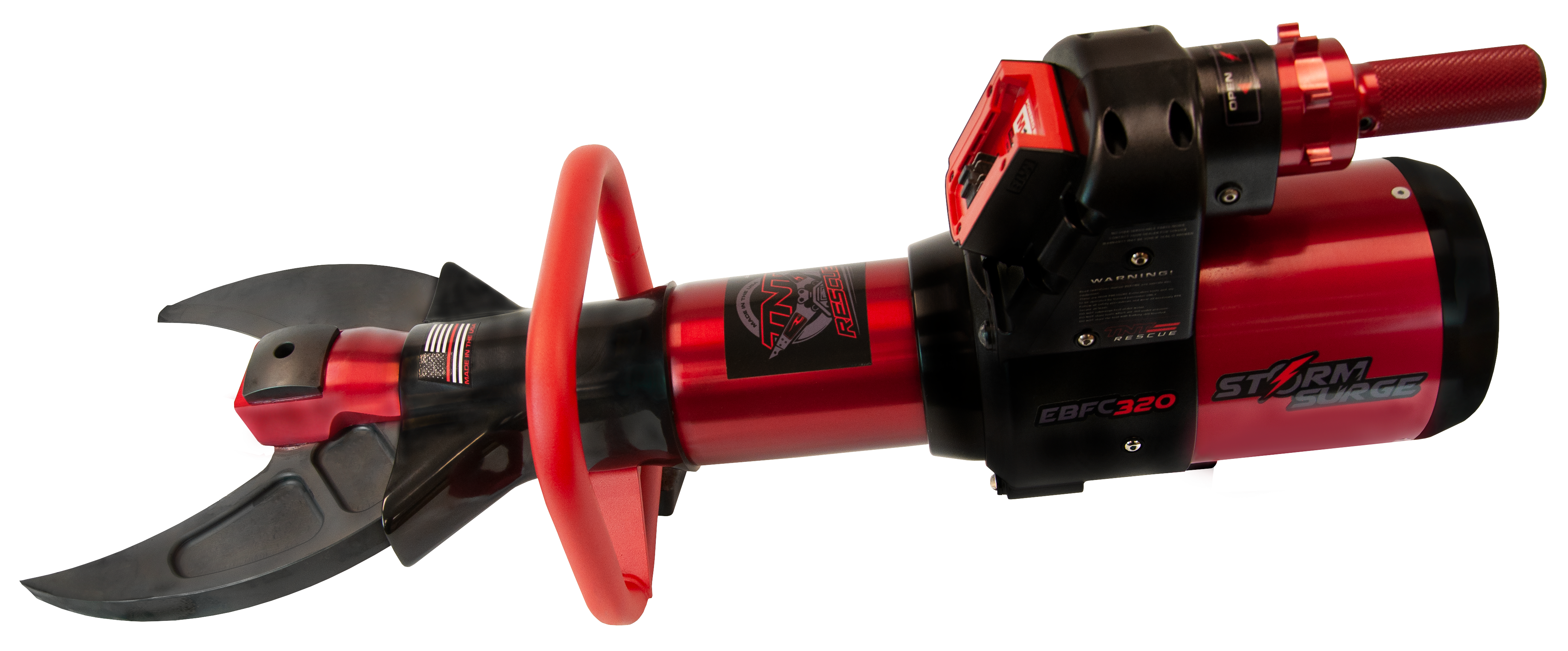 Saks, TNT Rescue Surge EBFC-320-18V er vår kraftigste saks. i Surge serien med en klippekraft på 142,4 tonn.