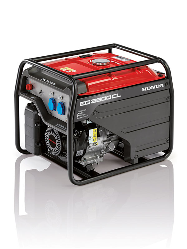 Aggregat, Honda EG 3600 CL, Maks effekt - 3600 W Kontinuerlig effekt - 3200 W Driftstid (100% belastning) - 12 timer