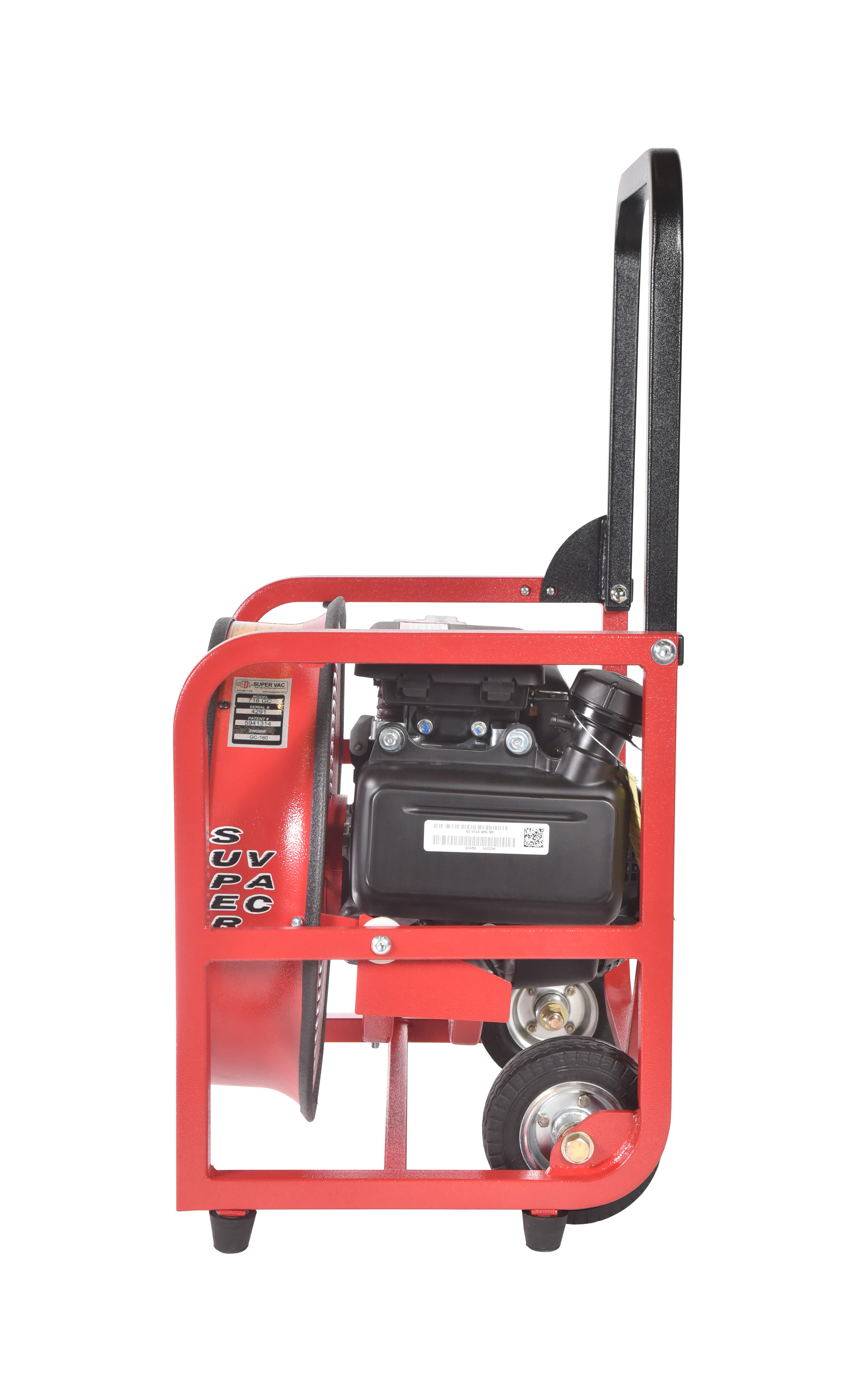 SuperVac Vifte 718G4-H, Bensindrevet. Vår 18" vifte i 7-Serien. Driftet med GX200 Honda motor. Ytelse 25 770 cmh, AMCA sertifisert.  - 3
