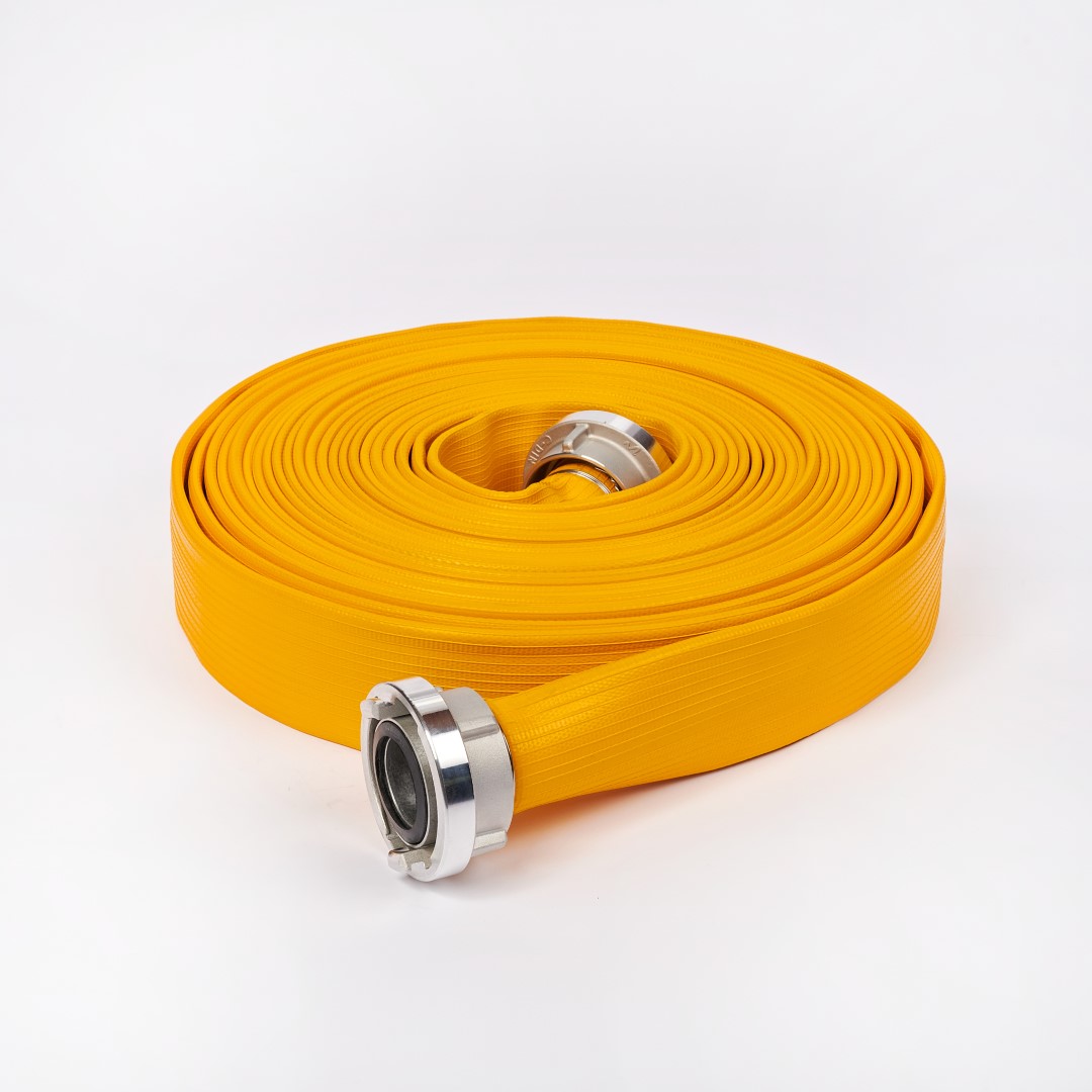 Brannslange - Parsch Profi type 3, Ø38mm x 25m Gul Flatslange med Klo 32 i førsteklasses kvalitet.