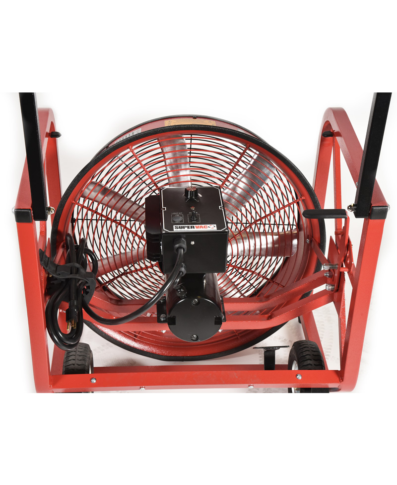 SuperVac Elektrisk Vifte 724-E2, 230 VAC drift. Vår største vifte i 7 Serien med fast turtall. Ytelse 22,630 cmh "AMCA 240 Certified" - 5