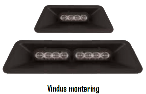 Grill lys SoundOff mPower3, Stud eller Screw Mount - 3