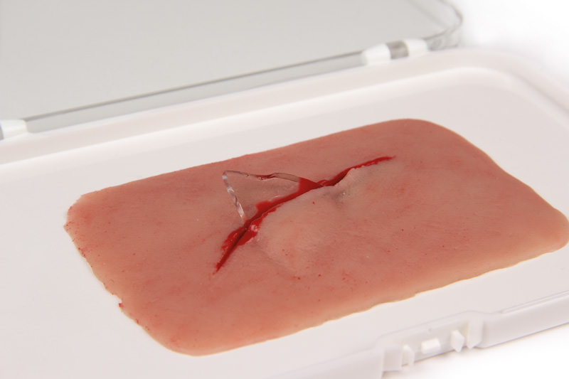 Sårmoulage - Kutt med glass - 2