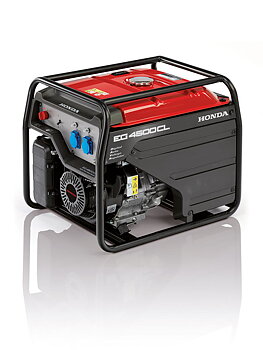 Aggregat, Honda EG 4500 CL, Maks effekt - 4500 W Kontinuerlig effekt - 4000 W Driftstid (100% belastning) - 9,5 timer