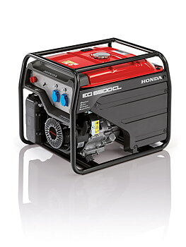 Aggregat, Honda EG 5500 CL, Maks effekt - 5500 W Kontinuerlig effekt - 5000 W Driftstid (100% belastning) - 8,2 timer
