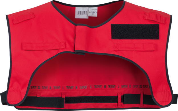 VEST, TEXPORT UNIVERSAL COLLAR FOR JACKET TX, HALV RØD, Uni str.