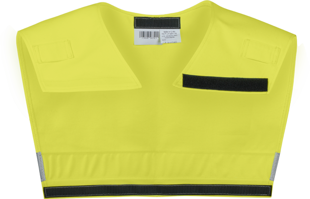 VEST, TEXPORT COLLAR , SKULDER GUL