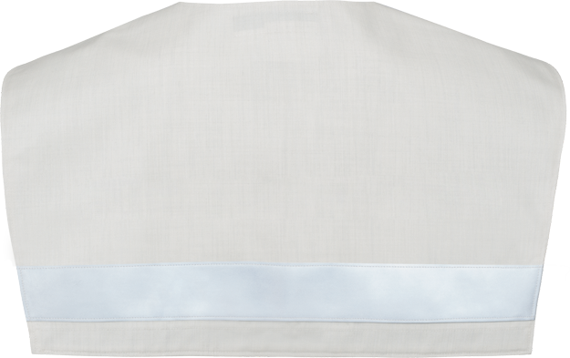 VEST, TEXPORT COLLAR , SKULDER HVIT - 2
