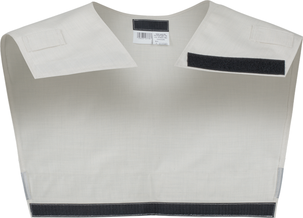 VEST, TEXPORT COLLAR , SKULDER HVIT