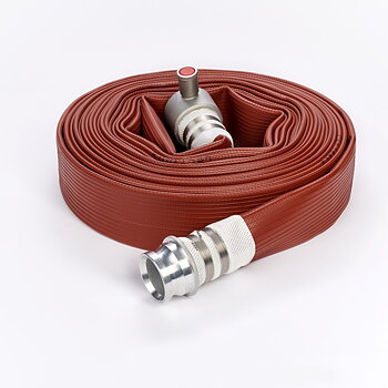 Brannslange - Parsch Profi type 3, Ø65mm x 25m Rød Flatslange med Nor 1 i førsteklasses kvalitet.