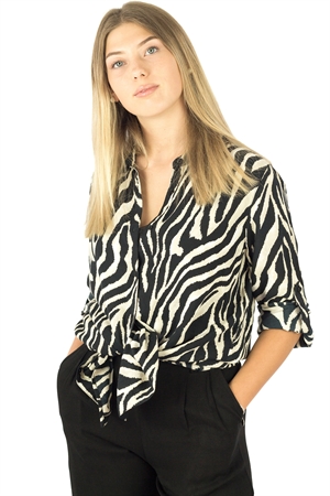Indira Shirt Black/Sandstone CAPRI COLLECTION - 2