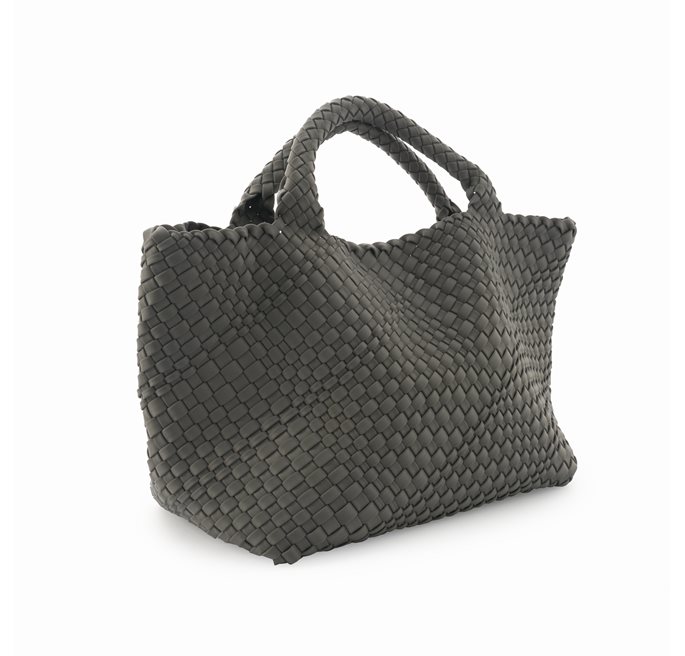 HAND BRAIDED SHOPPER GREY CEANNIS - 2