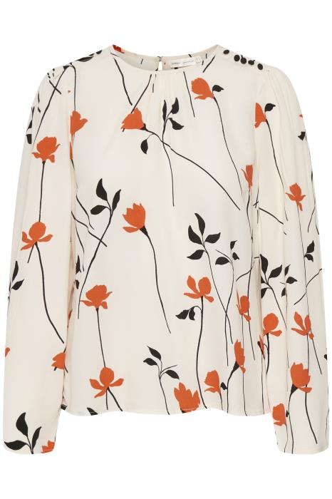 PavoIW Blouse  Orange Forever Flower InWear