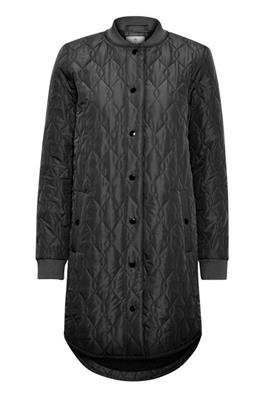 KAshally Quilted Coat Svart KAFFE