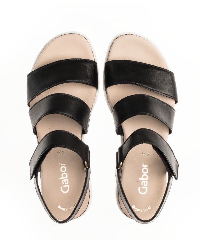 Nappa Svart Casual Sandal GABOR - 2