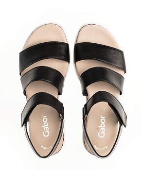 Nappa Svart Casual Sandal GABOR