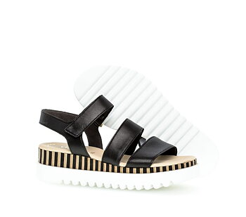 Nappa Svart Casual Sandal GABOR
