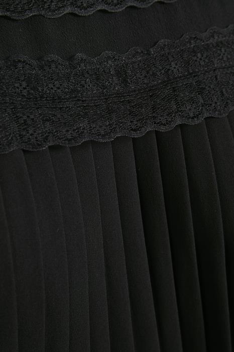 MillaCR Blouse  Pitch Black CREAM - 3
