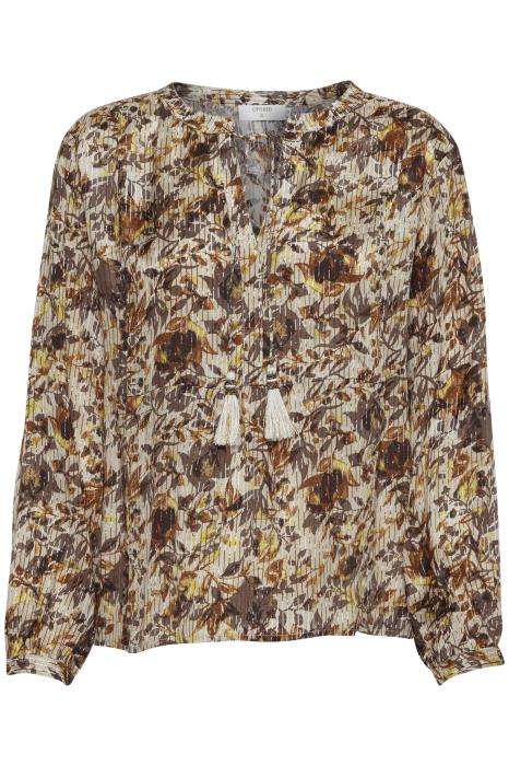 AugustaCR Blouse Fall Leafs CREAM