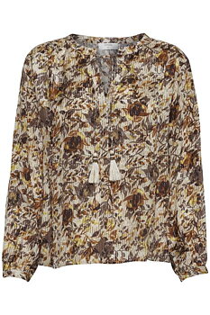 AugustaCR Blouse Fall Leafs CREAM