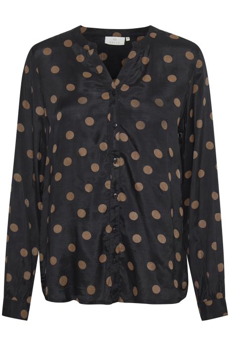 KAoline Shirt Black with mustan KAFFE