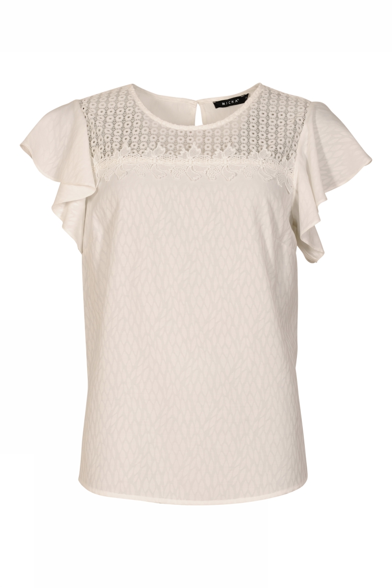 Blouse_ Viscose Blouse Off White MICHA