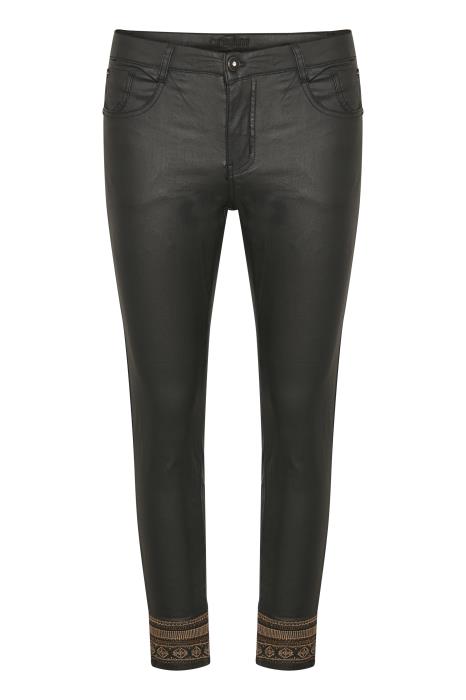 GabyCR Pants - Katy Fit Svart  CREAM