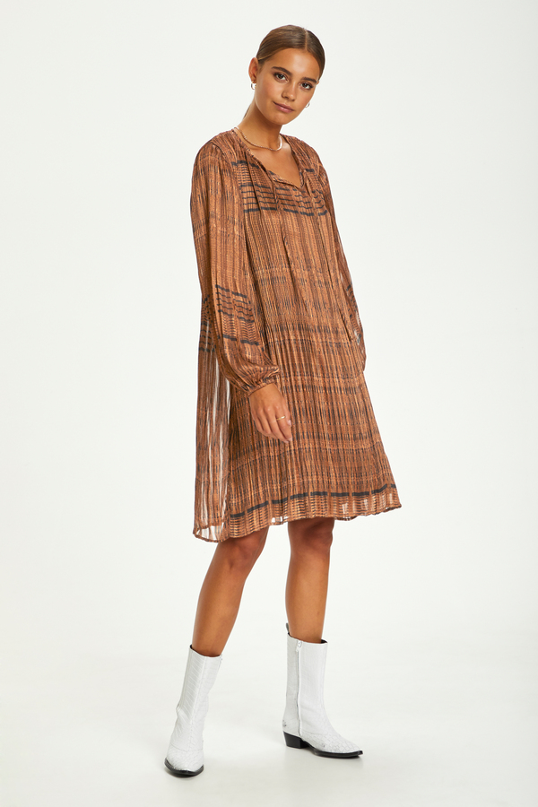 CRLeopedra Dress Ethnic Ginger CREAM - 4