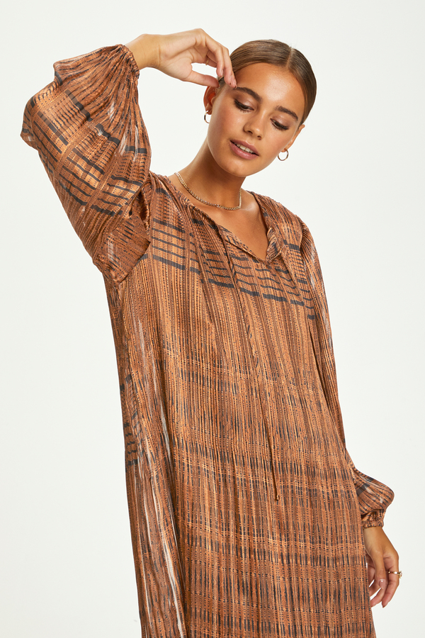 CRLeopedra Dress Ethnic Ginger CREAM - 3
