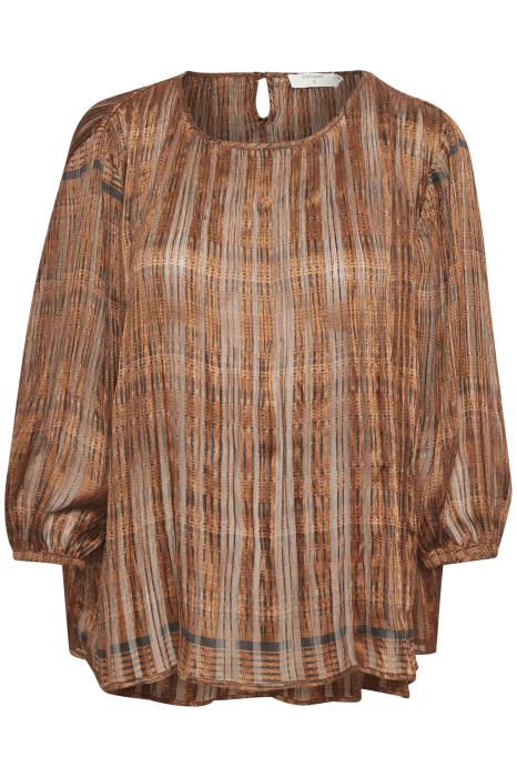 CRLeopedra Blouse Ethnic Ginger CREAM