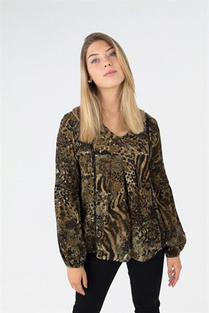 Tyrah Tunic Chestnut/Cognac/Sand/Black