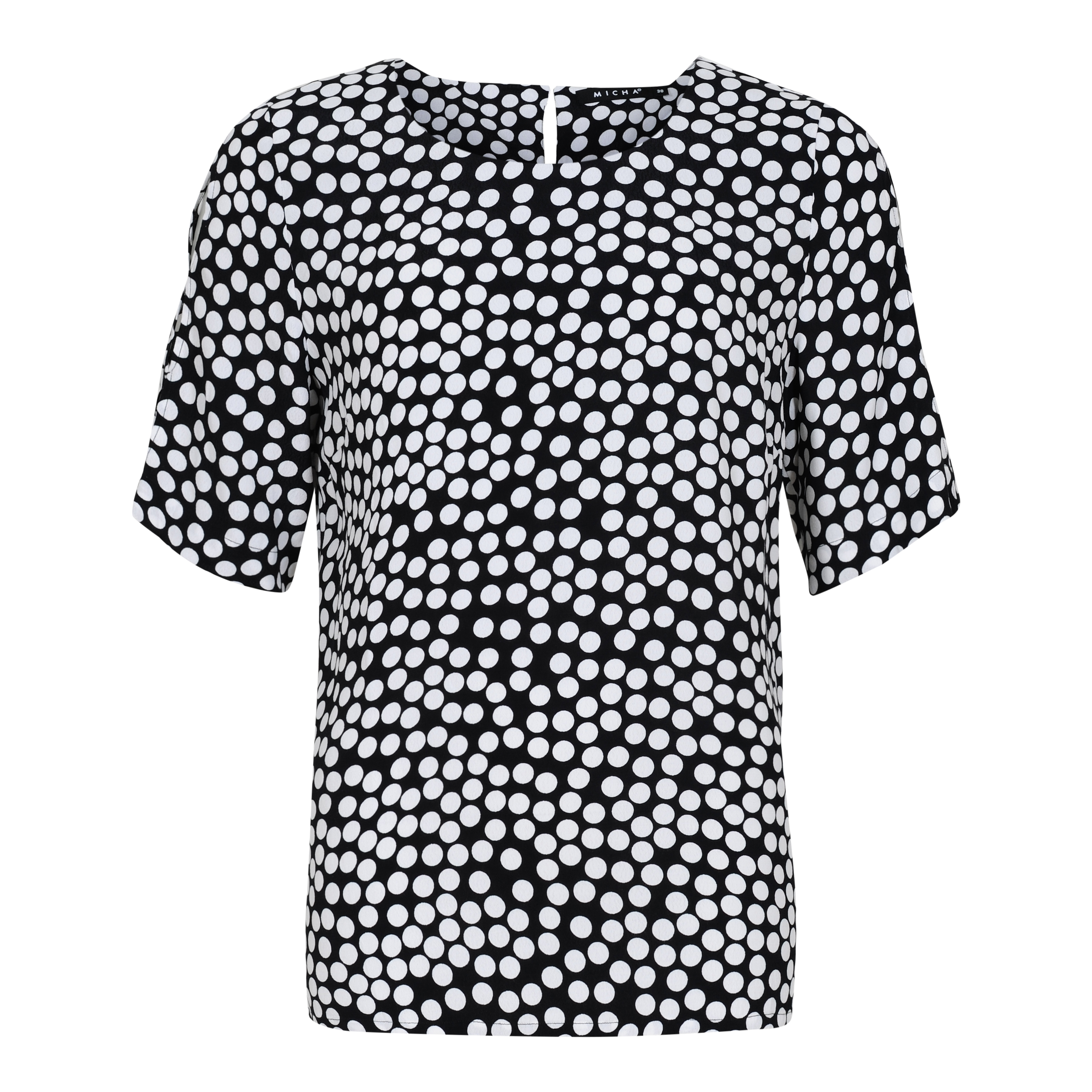 Blouse Fancy Dots Svart/Vita prickar