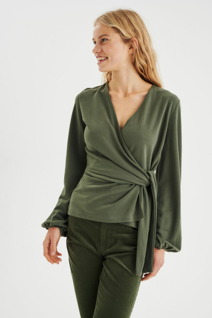 CatjaIW Blouse Beetle Green InWear - 2